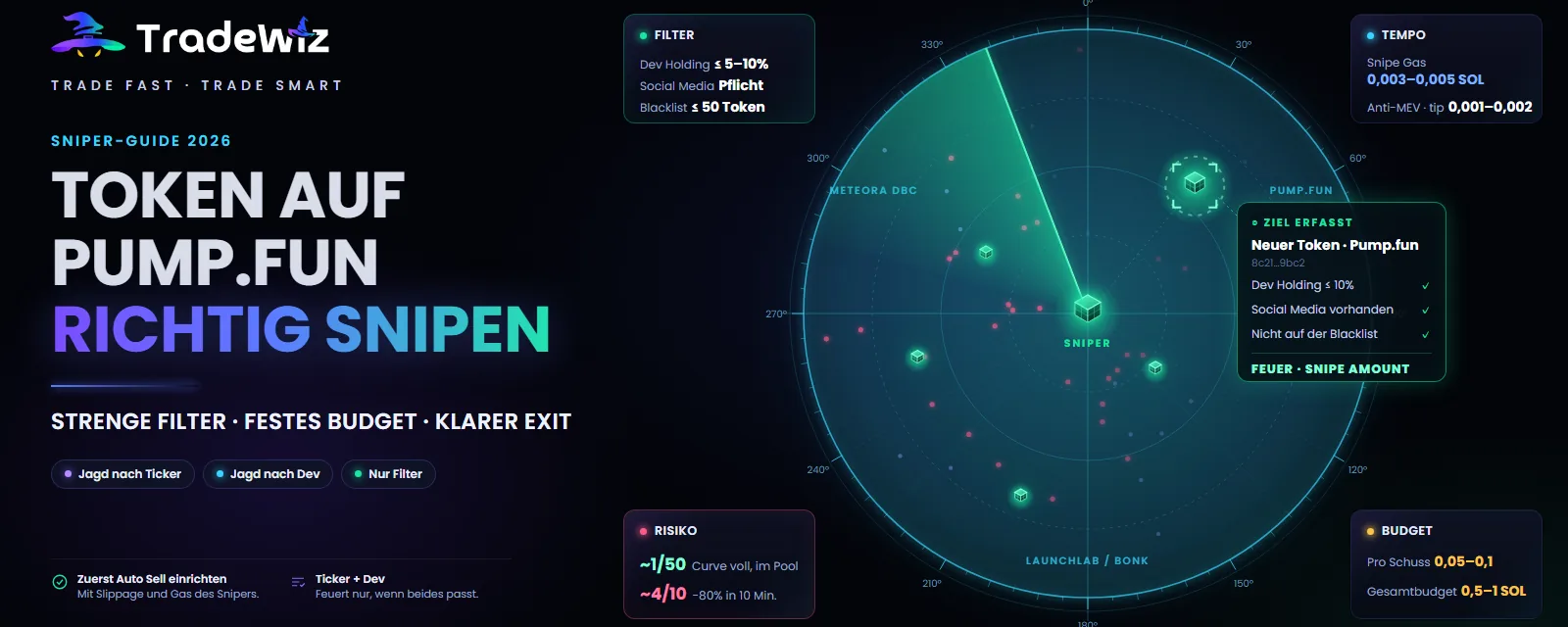Neue Token auf Pump.fun snipen: So geht es 2026 richtig