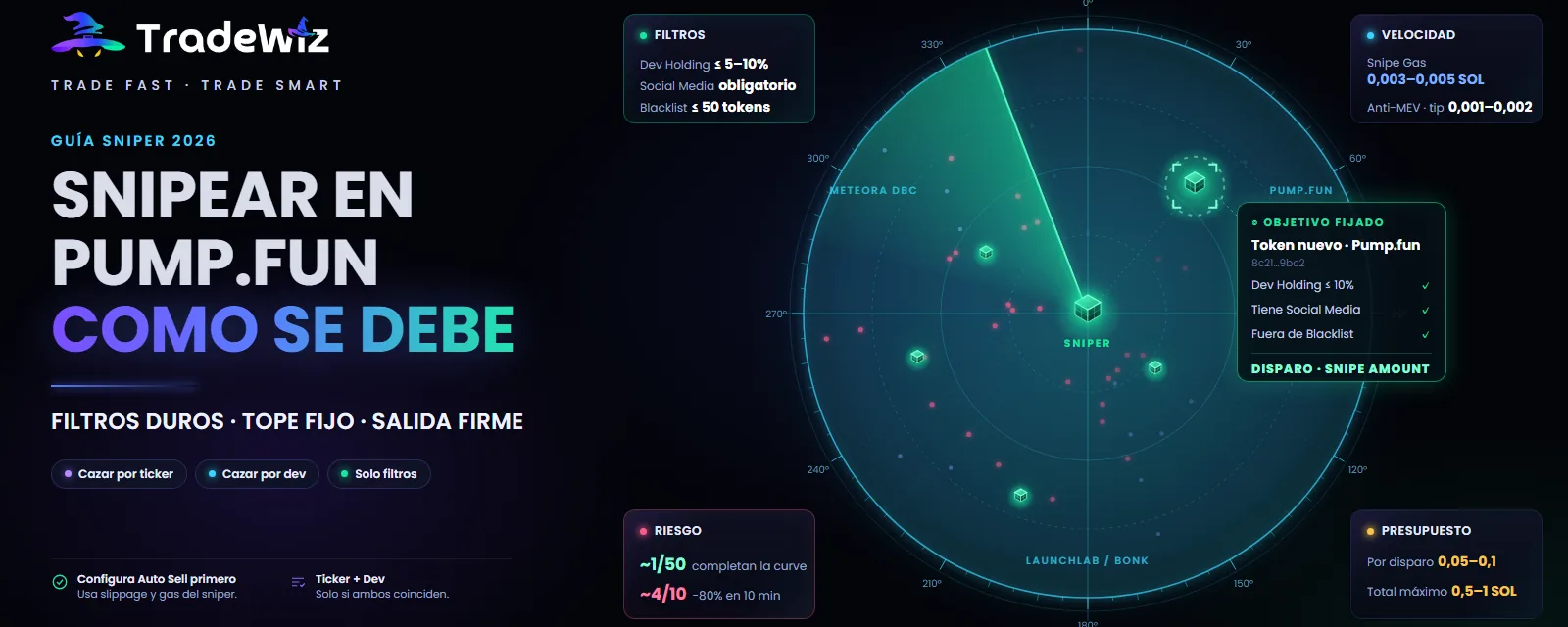 Sniping de tokens nuevos en Pump.fun: cómo hacerlo bien en 2026