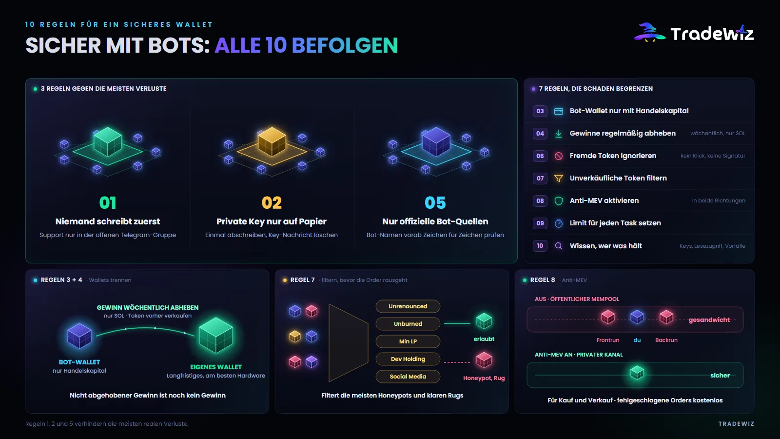 10 Regeln für eine sichere Wallet
